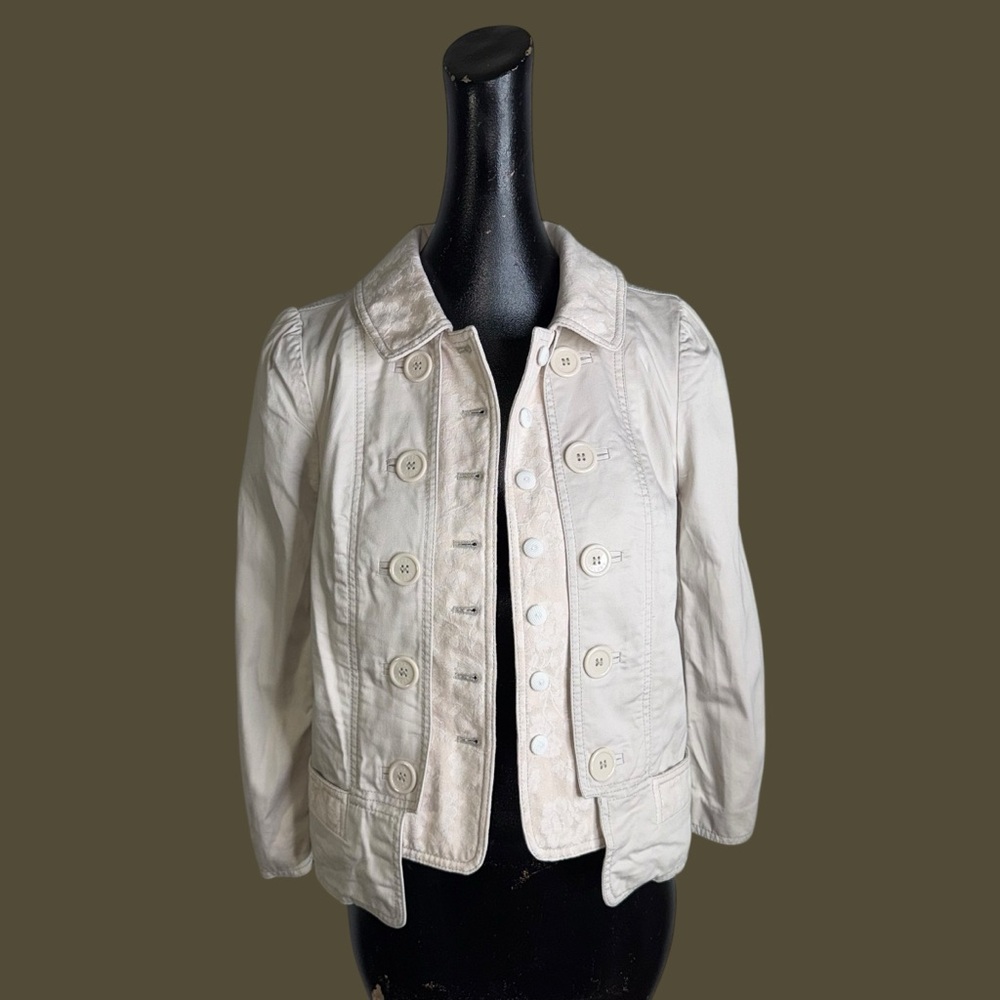 Marc Jacobs Cream Button-Front Jacket - image 2
